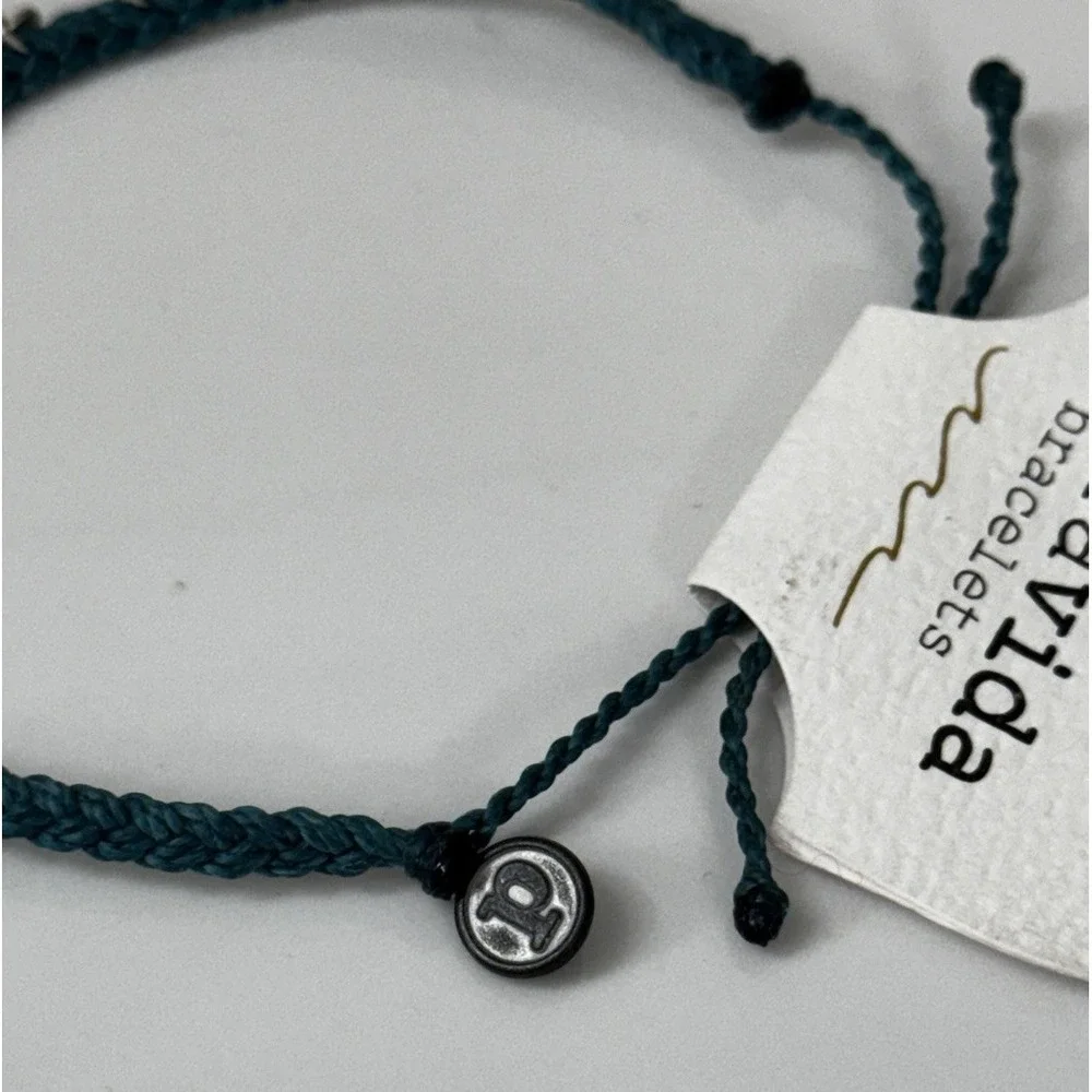 Pura Vida Anklet & Bracelet Teal / White NWT Set Of 2